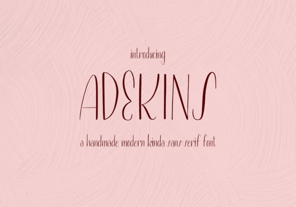 Adekins: A Delicate Handwritten Font for Romantic Branding