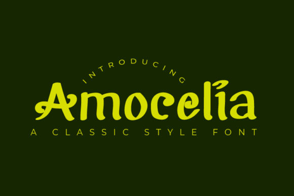 Amocelia: A Handwritten Typeface for Modern Web Design