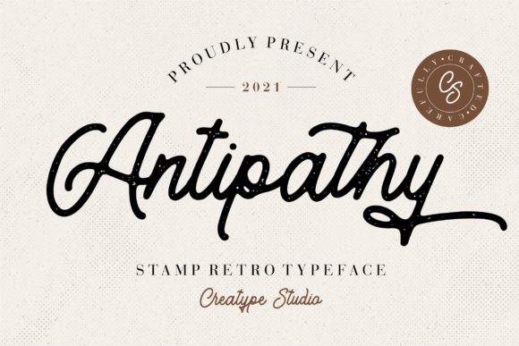 Antipathy: A Vintage Script Font for Editorial Design