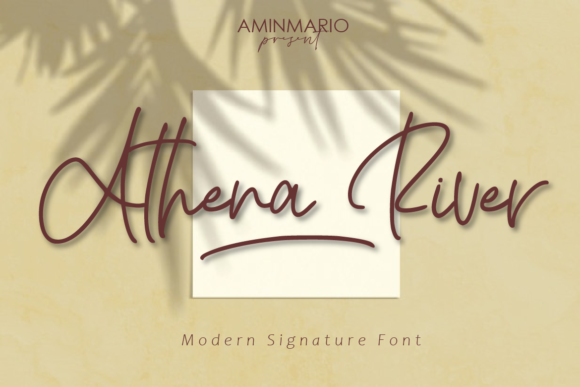 Athena River: The Romantic Script Font for Marketers