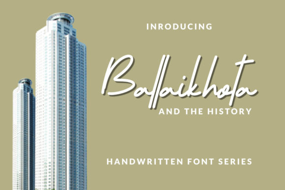Ballaikhota Font for Elegant Handmade Designs