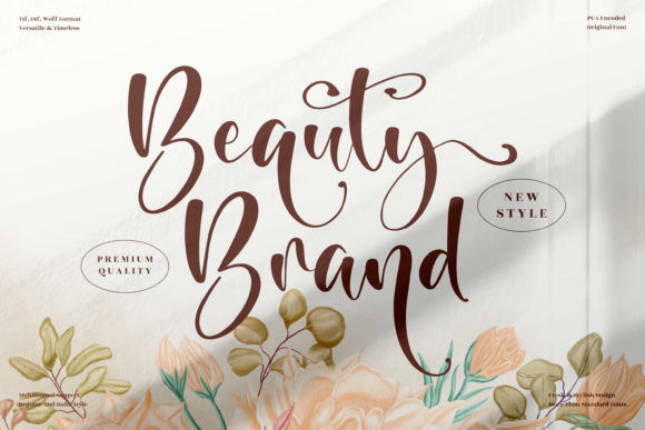 Beauty Brand Font for Modern Web Design
