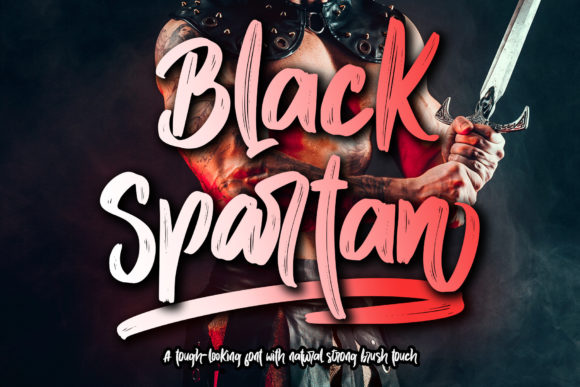 Black Spartan: A Bold Handwritten Font for Logos