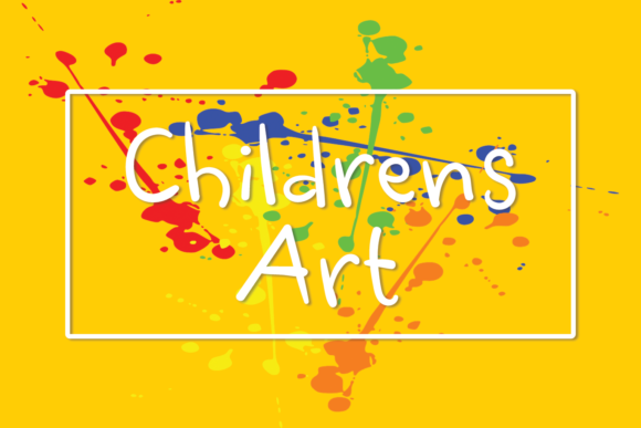 Childrens Art Font for Whimsical Web Design