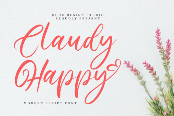 Claudy Happy: A Premium Script Handwritten Font for Branding
