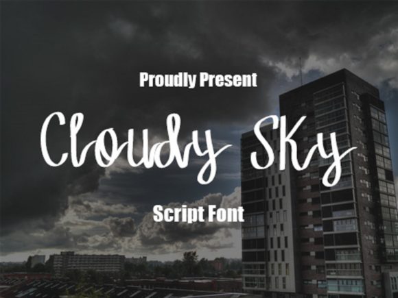 Cloudy Sky Typeface for Editorial Design