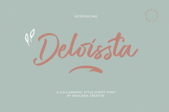 Deloissta Typeface for Romantic Campaigns