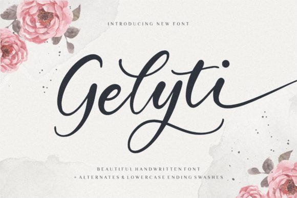 Gelyti: A Dainty Script Handwritten Font for Editorial Design