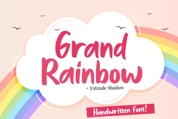 Grand Rainbow: The Sweet Handwritten Typeface for Marketers