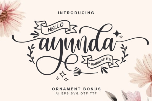 Hello Ayunda: A Romantic Script Font for Web Design