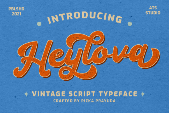 Heylova Font: Bold Vintage Style for Crafters
