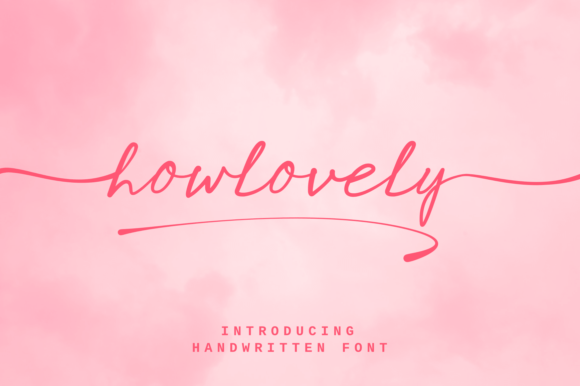 How Lovely Font for Handmade Branding