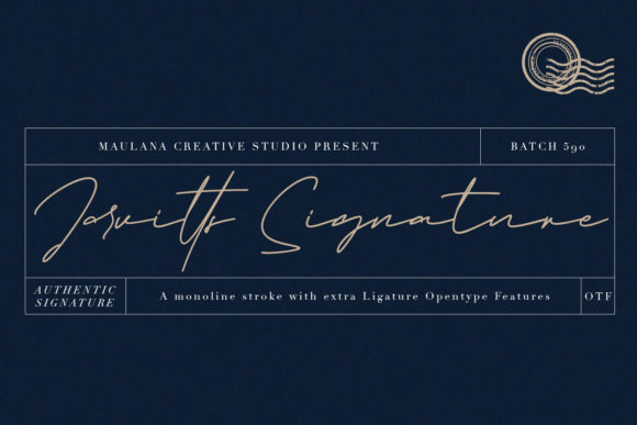 Jarvitts Signature Typeface for Editorial Design