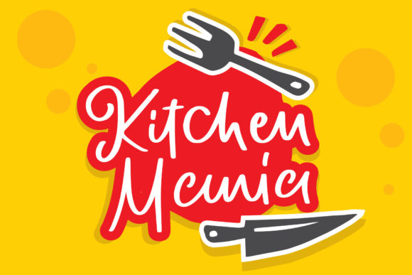 Kitchen Mania: A Sweet Script Handwritten Font for Web Design