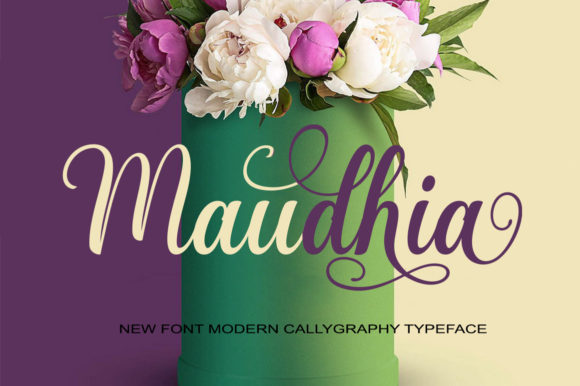 Maudhia Font: Elegant Script for Makers