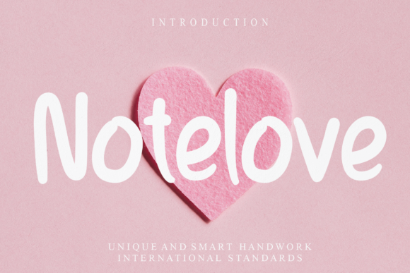 Notelove: A Handwritten Typeface for Editorial Design