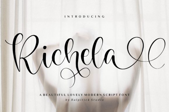 Richela: A Romantic Script Typeface for Elegant Editorial Design