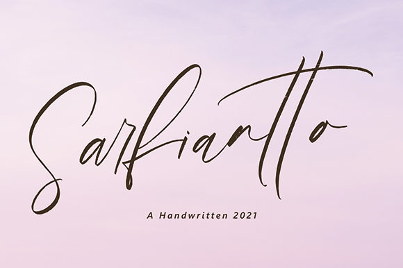 Sarfiantto: A Light Script Font for Makers