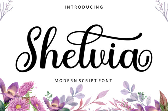Shelvia Font for Elegant Handmade Designs