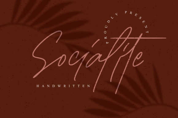 Socialite: A Light Handwritten Font for Editorial Design
