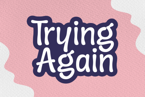 Trying Again Font for Polished Brand Identity